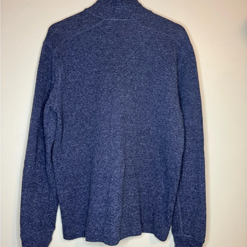 J.Crew Knit Goods Navy 1/4‎ Zip Pullover Sweater L